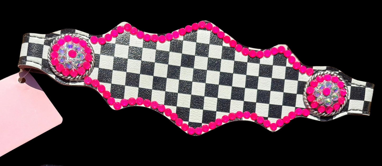 Checkers noseband MADE TO ORDER
