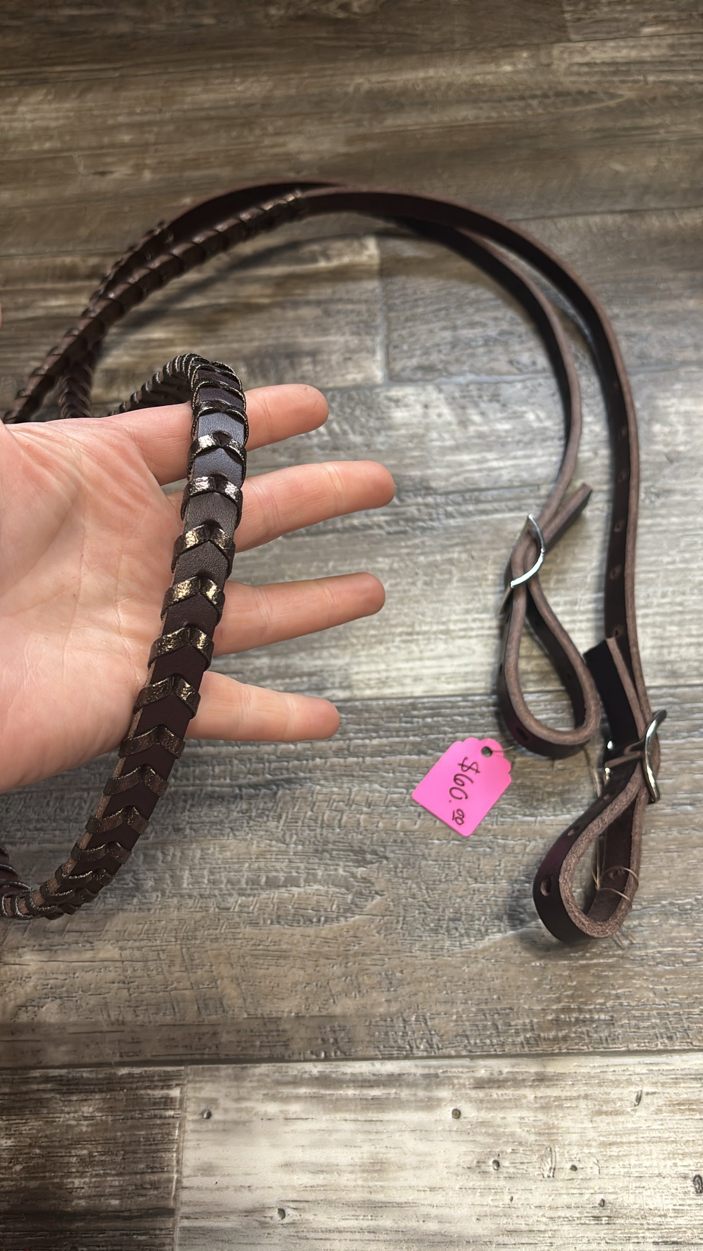 Lace barrel reins 7ft 2” at longest 1/2” wide