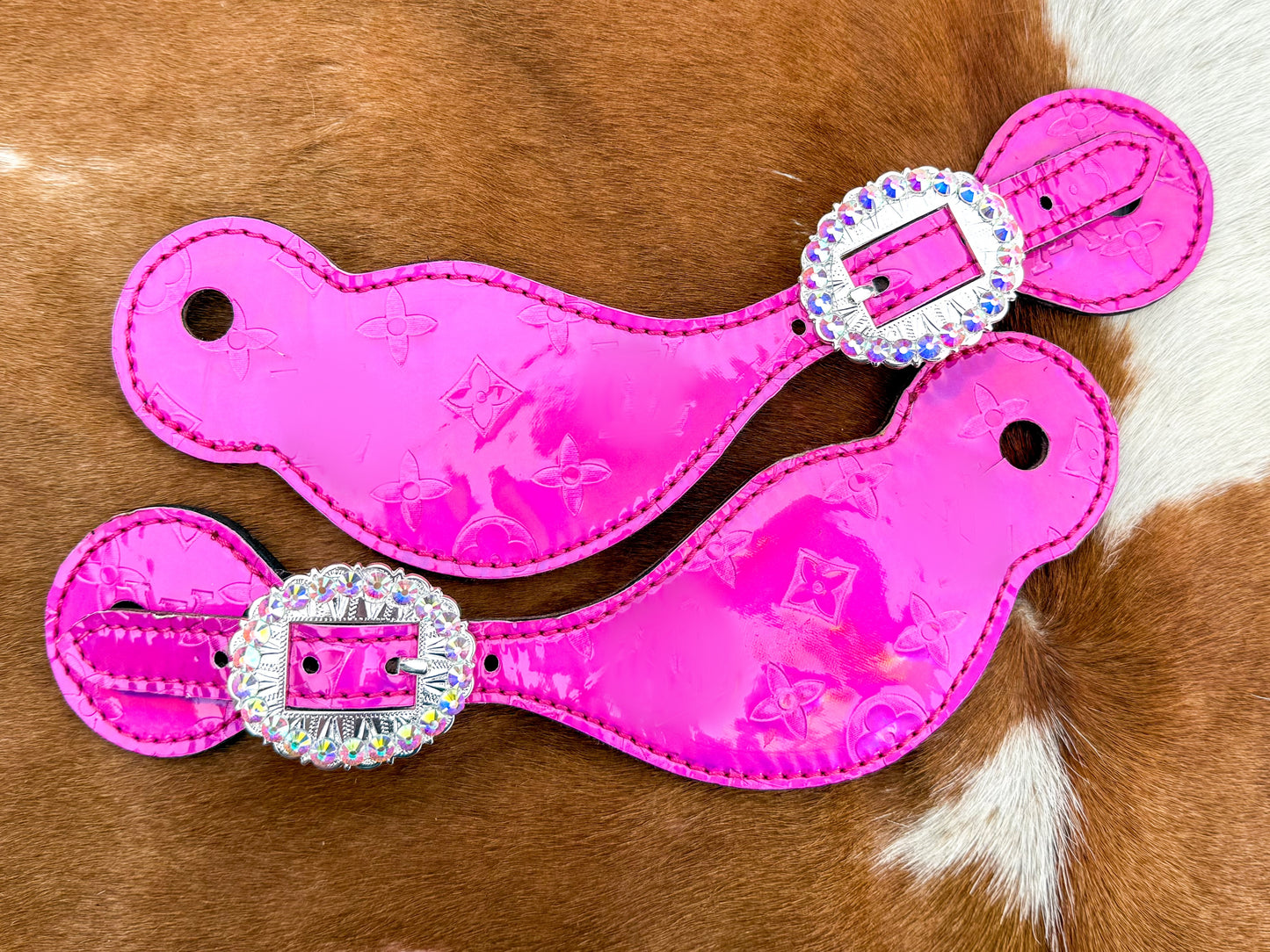 Pink Designer Spur Straps