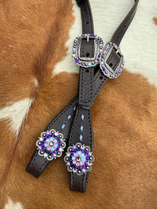 Colorshift Buckstitch Headstall