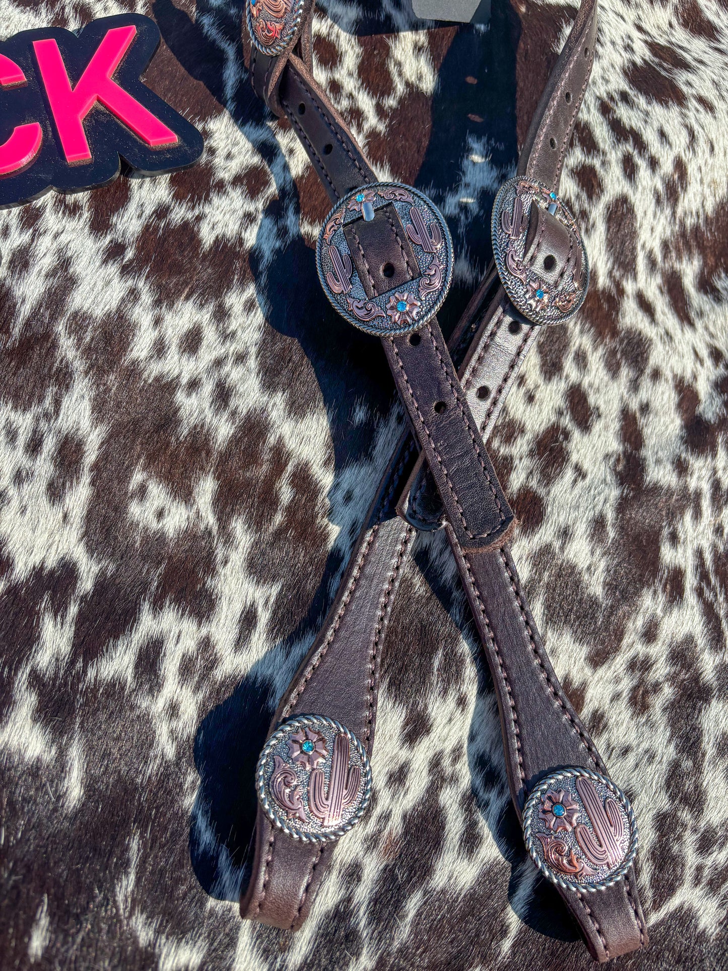 Cactus Flower Working Headstall