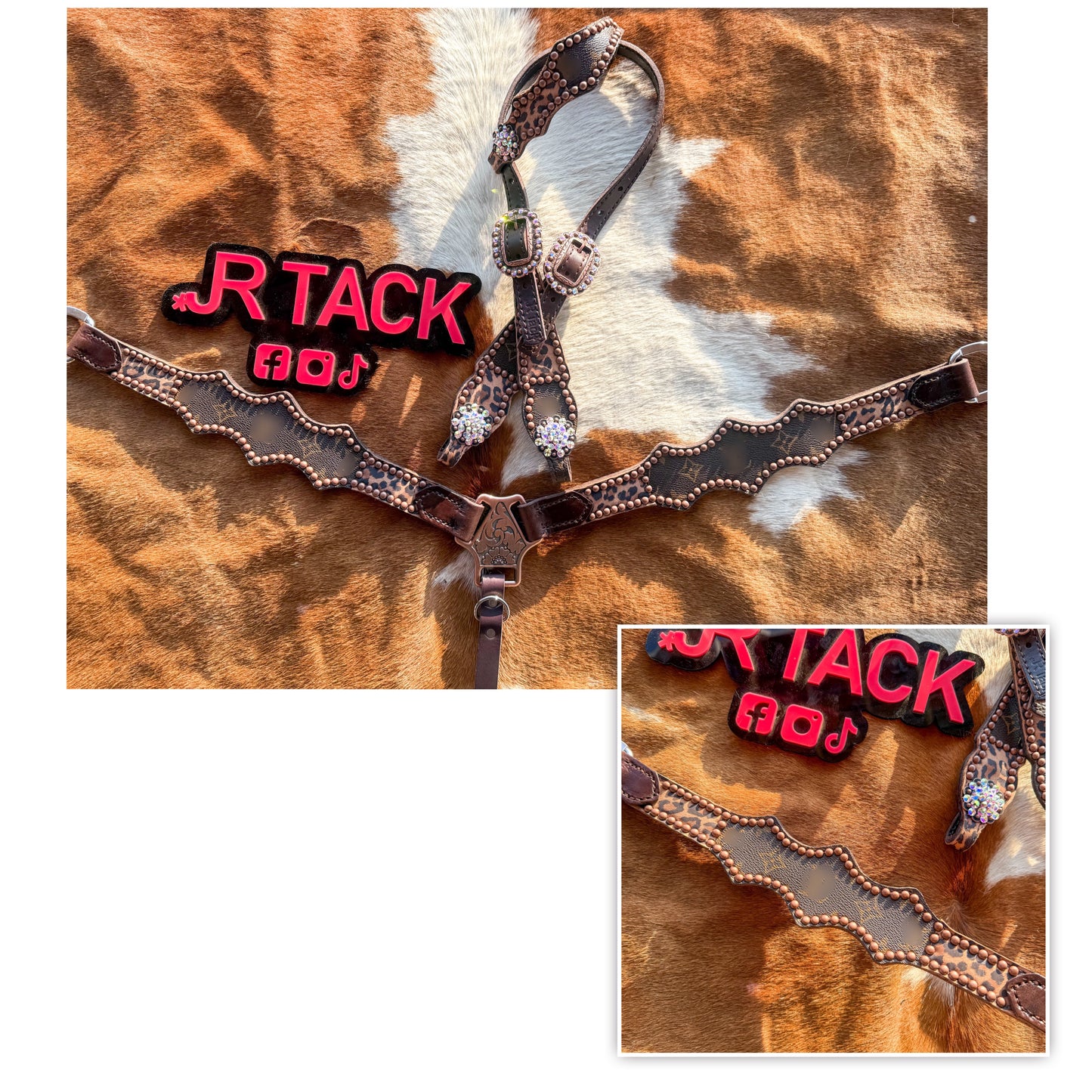 Boujee Cheetah Economy Line Tack Set