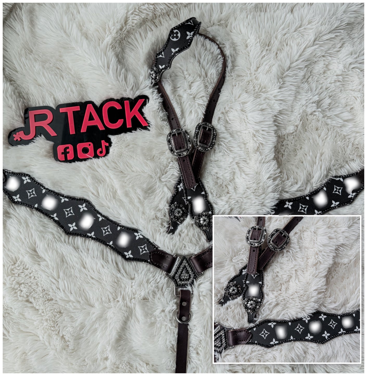 Black and White Boujee Tack Set