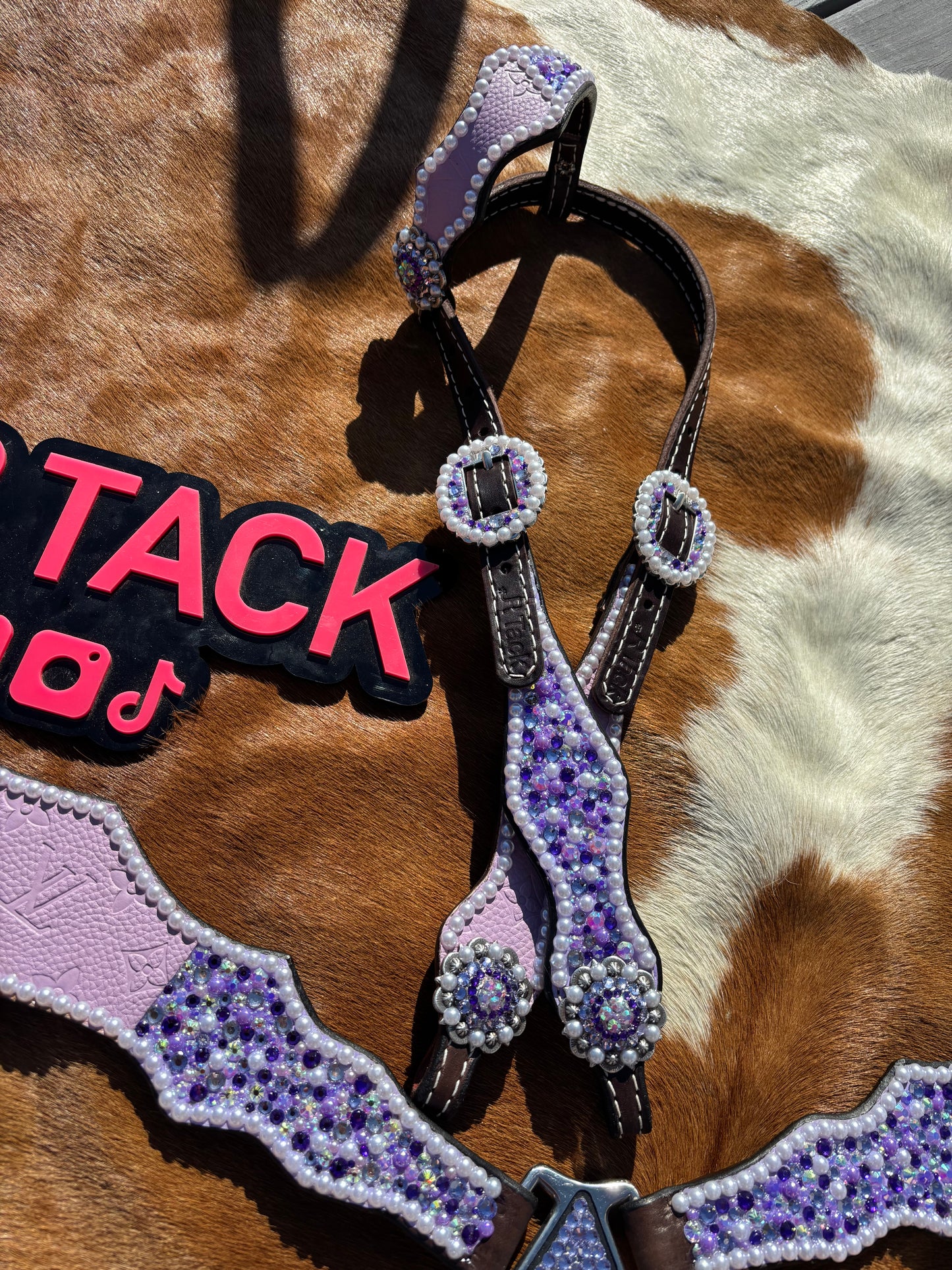 Purple Designer Bling Tack Set Made to Order