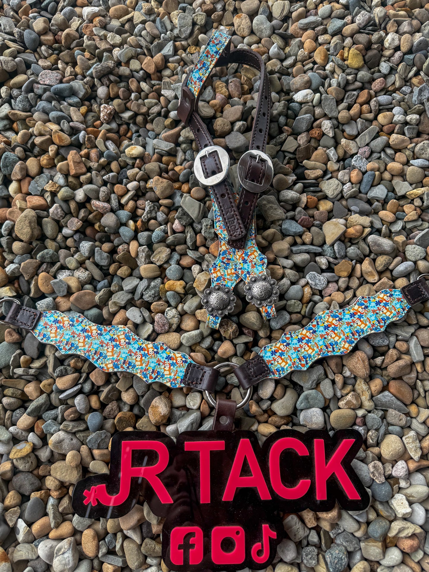 Blue Dog Cartoon Mini Pony Tack Set