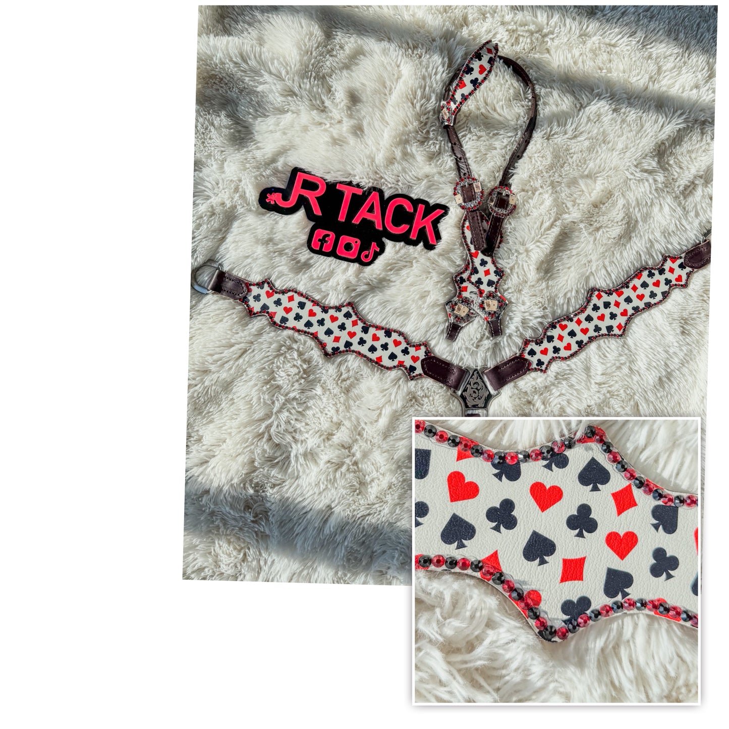 Card Suite Gambler Economy Line Tack Set