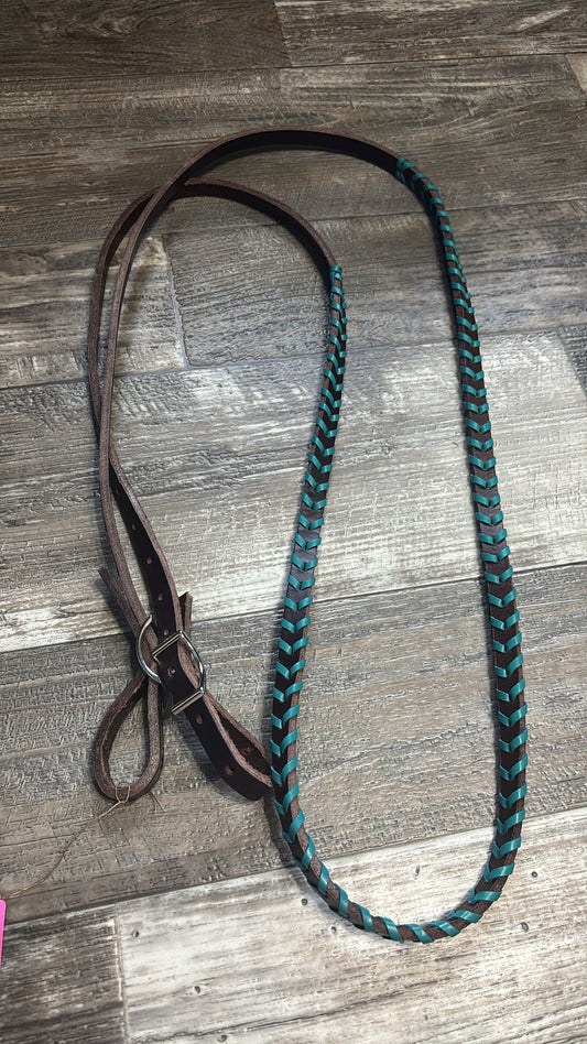 Laced barrel reins 7ft 2” at longest 1/2” wide