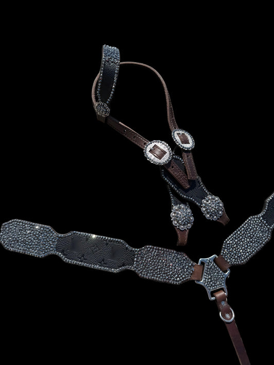 IN STOCK RTS Black and Boujee Premium Tack Set