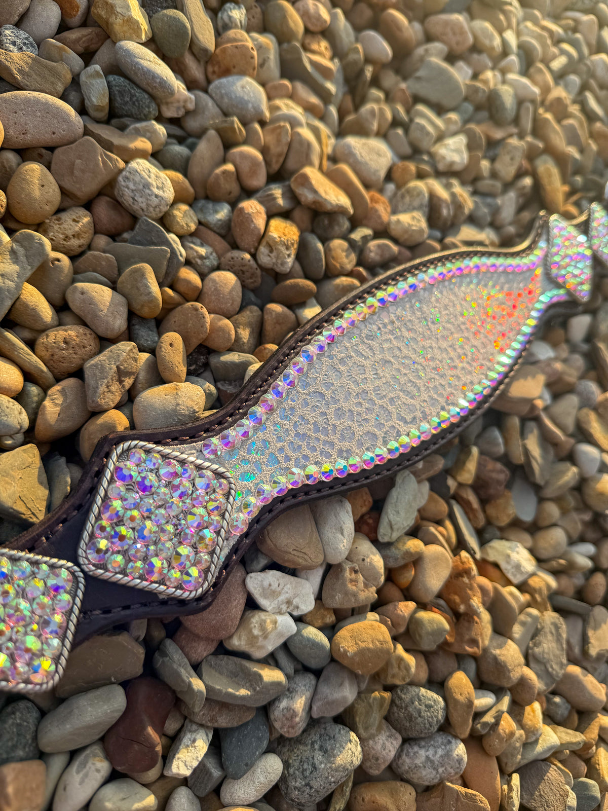 Irridescent Bling/Cheetah Premium Tack Set