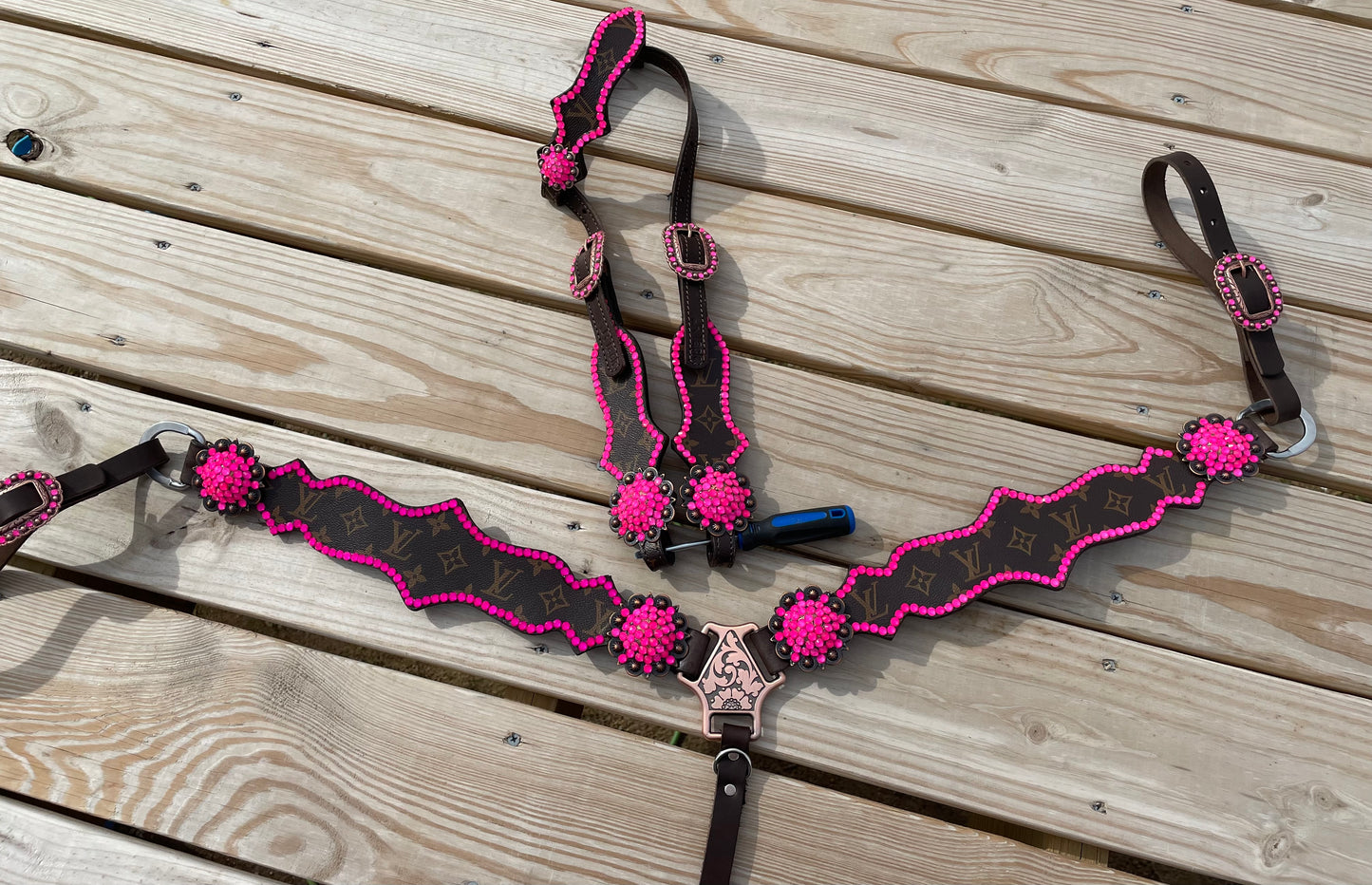 Used pink swavorski designer set