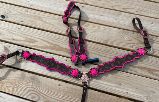 Used pink swavorski designer set