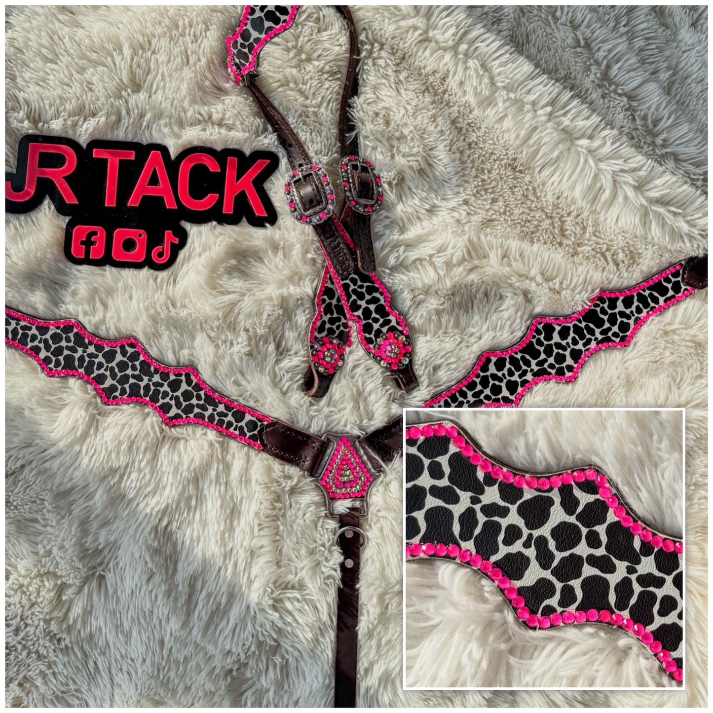 Cow Print Pink Economy Set