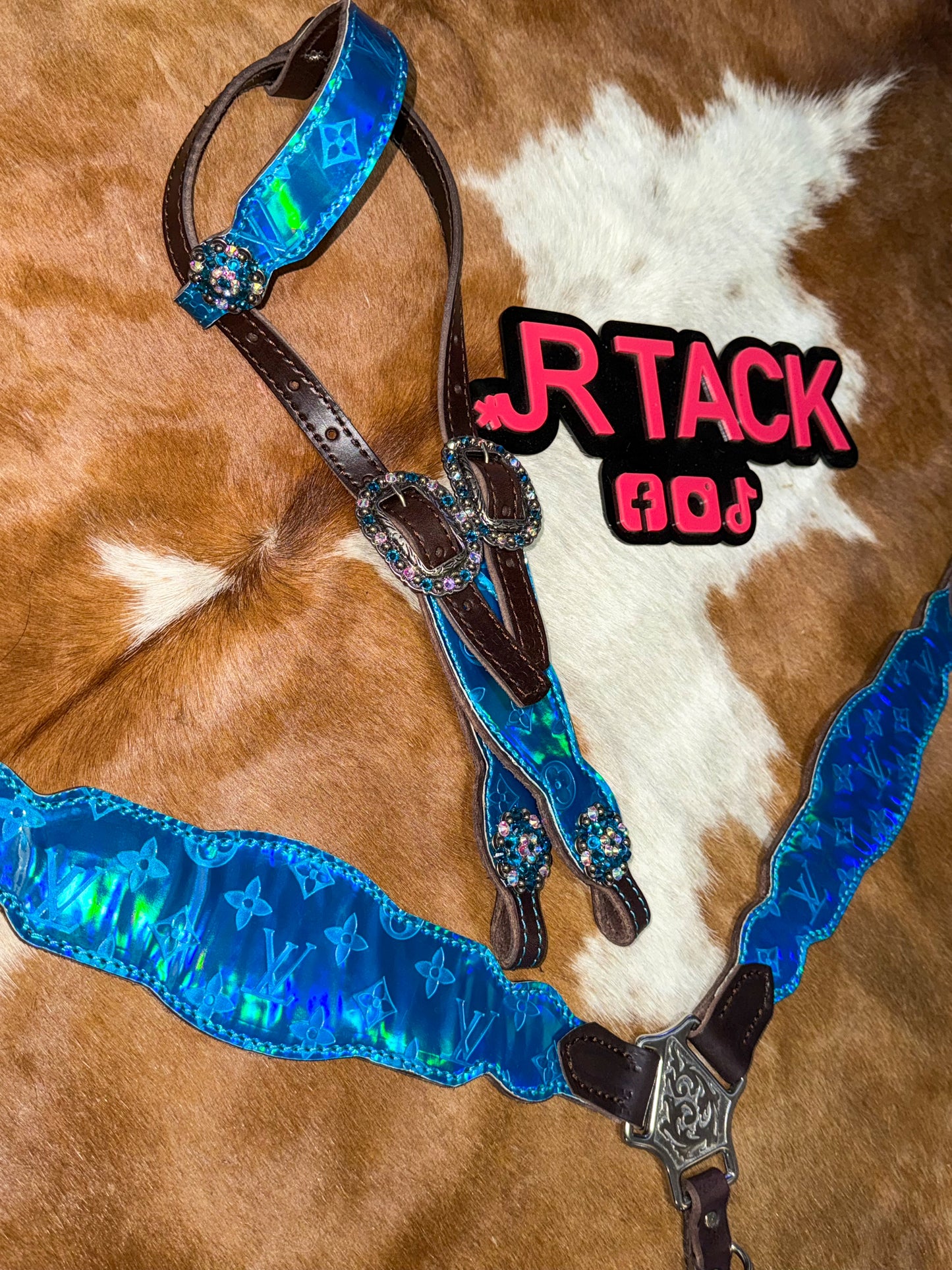 Boujee Turquoise Hollographic Economy Set