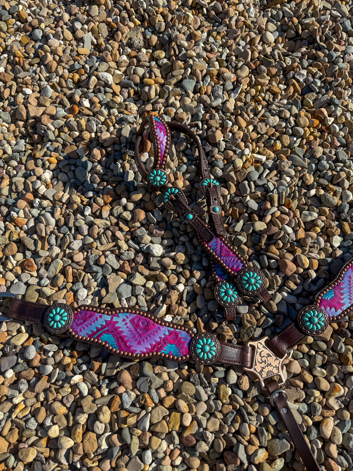 Cotton Candy Aztec Premium Tack Set