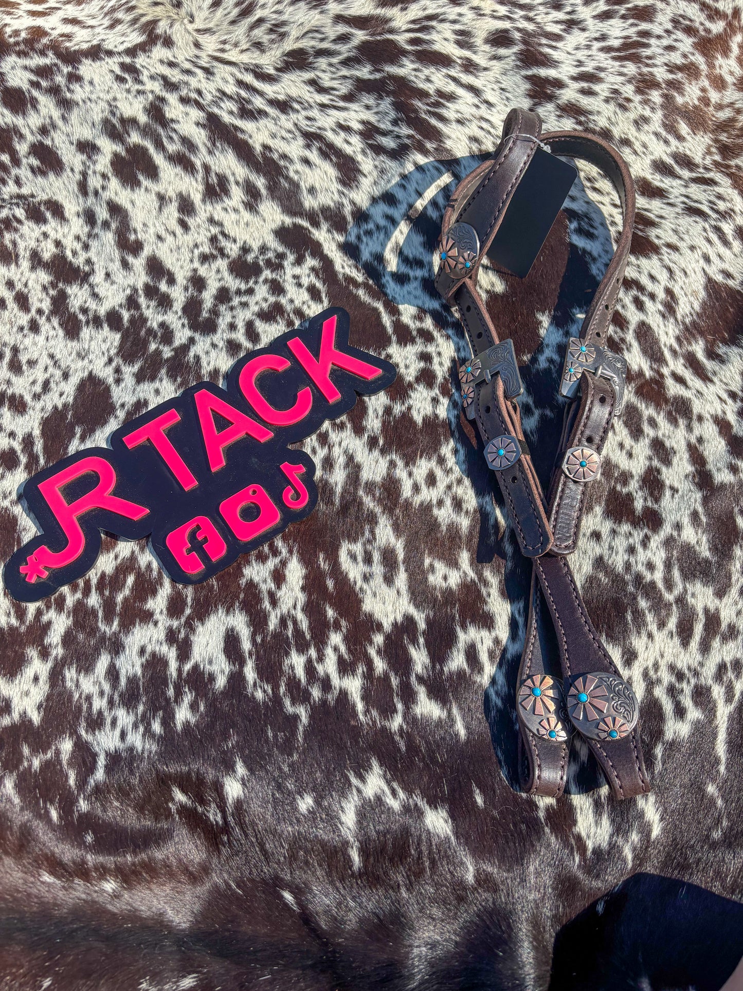 Turquoise Rowel Working Headstall