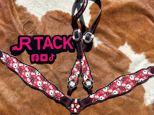 Red Gambler Economy Line Tack Set