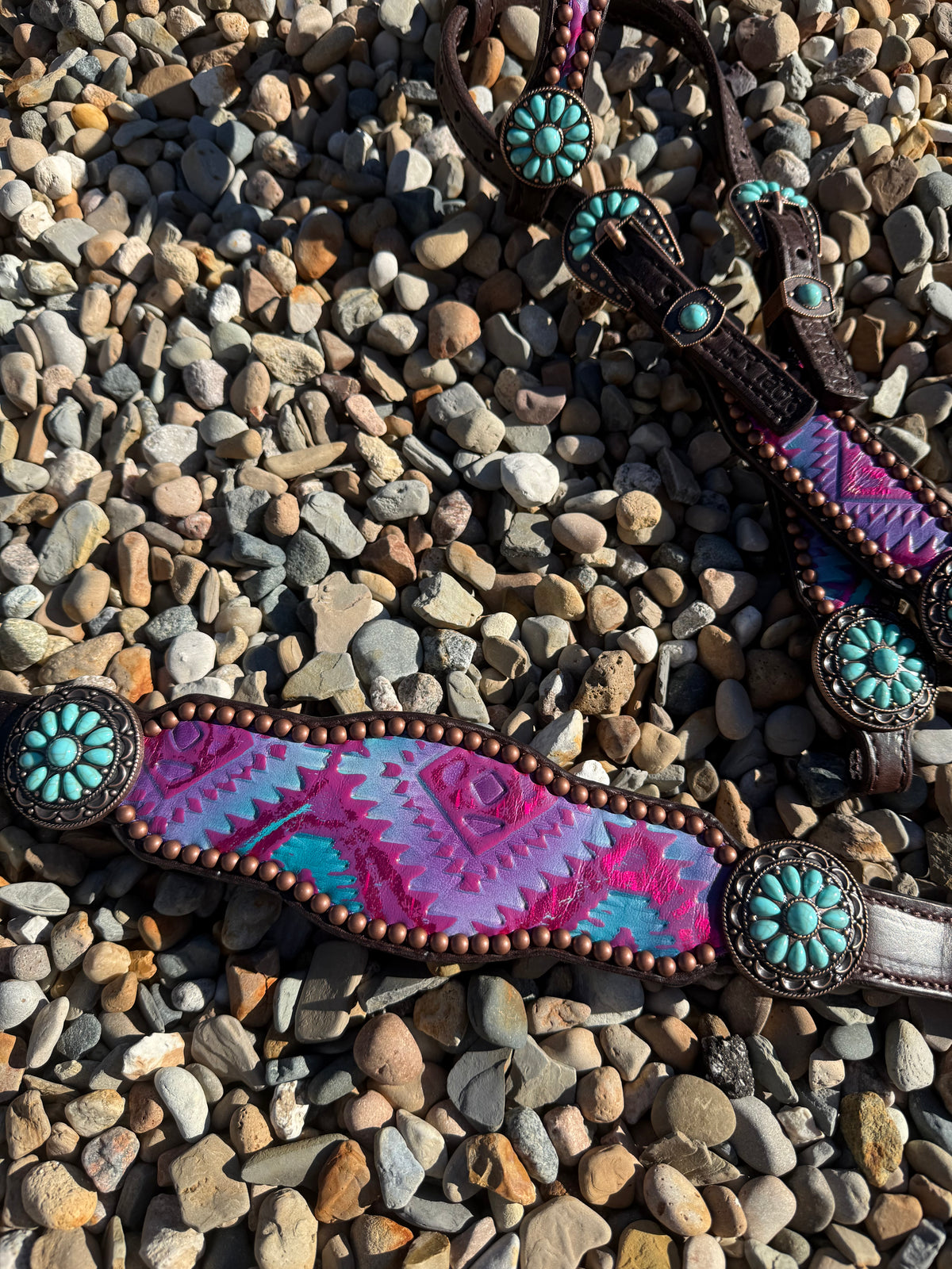 Cotton Candy Aztec Premium Tack Set
