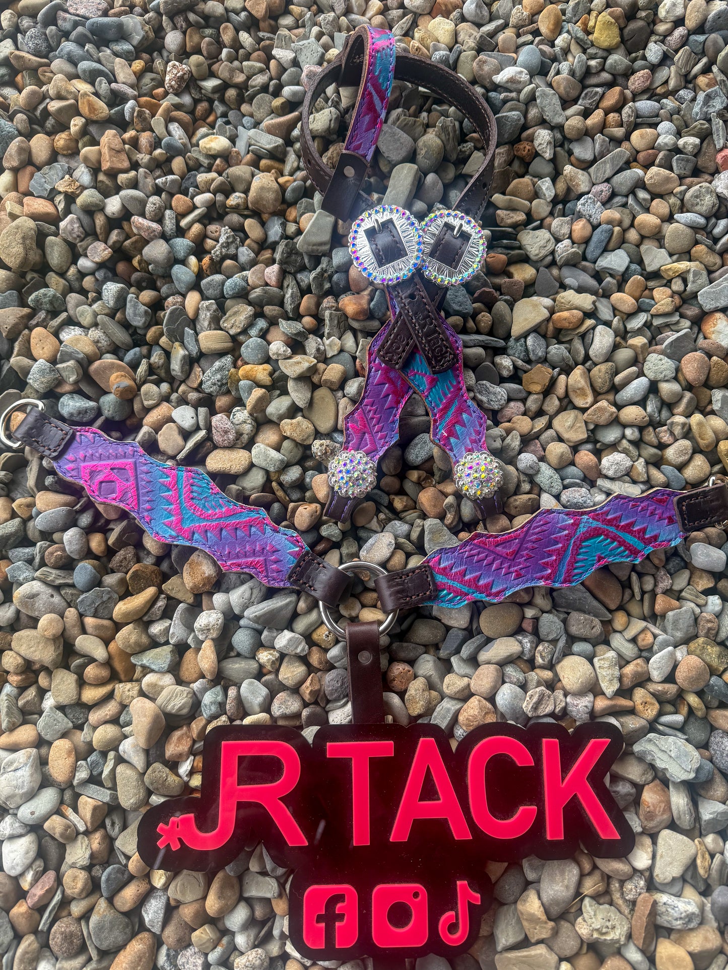 Cotton Candy Aztec Mini Pony Tack Set