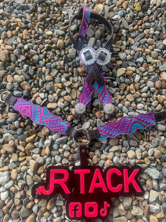 Cotton Candy Aztec Mini Pony Tack Set