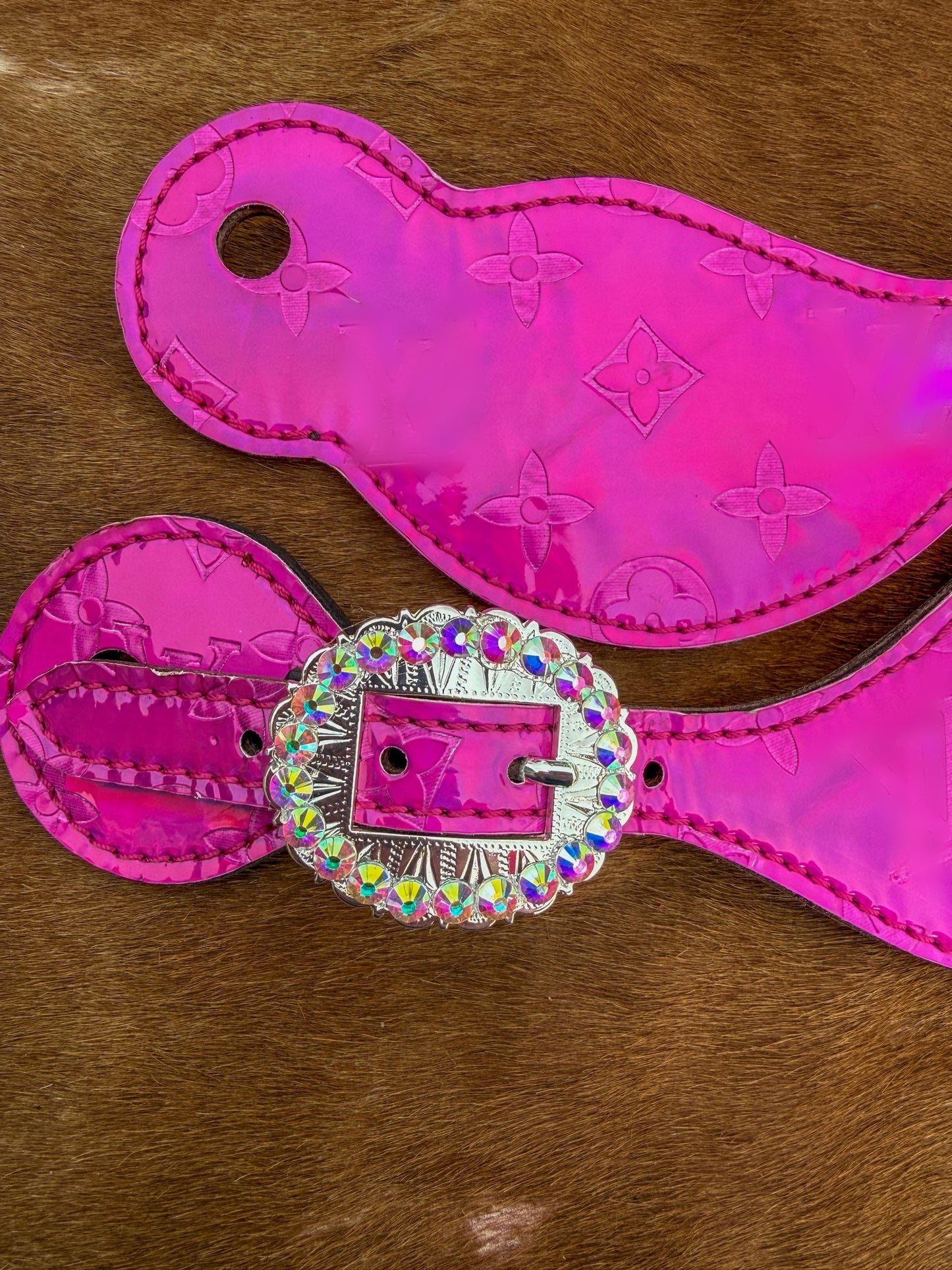 Pink Designer Spur Straps