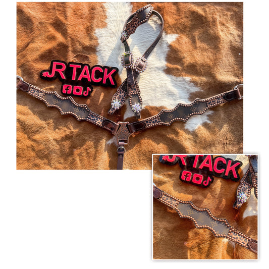 Boujee Cheetah Economy Line Tack Set