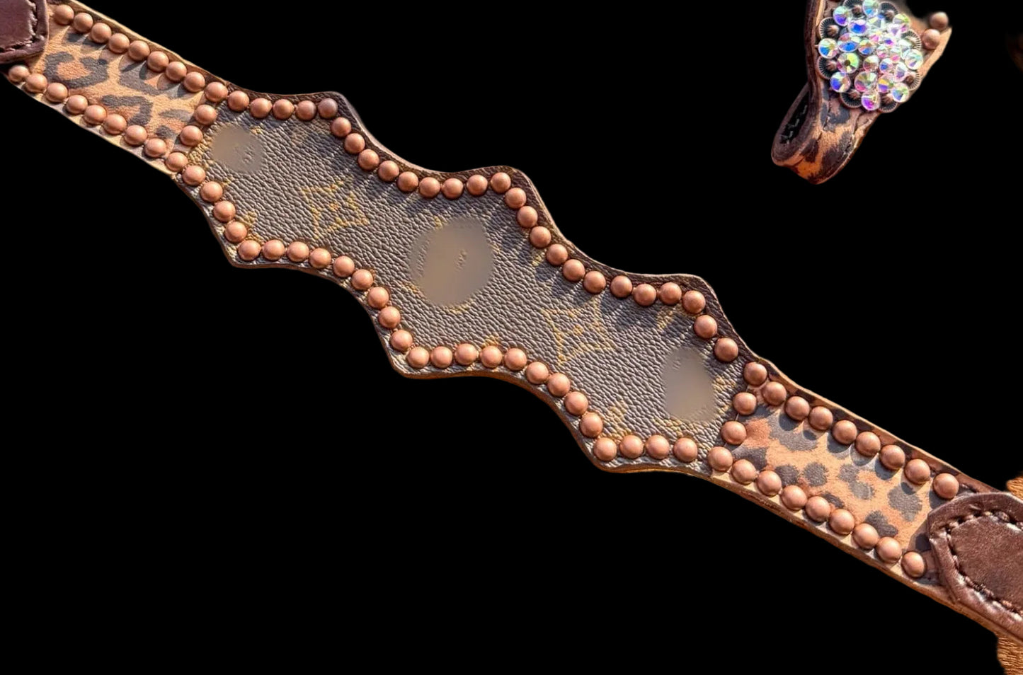 Designer Cheetah Economy Line Tack Set