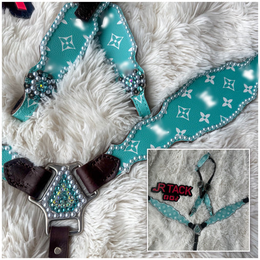 Teal Boujee Economy Line Tack Set