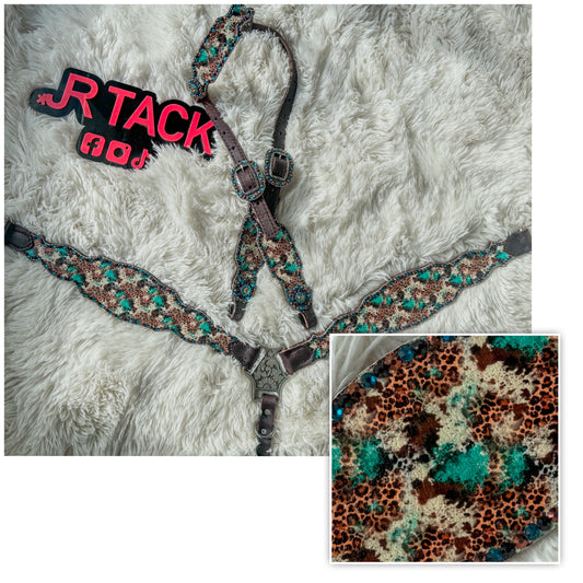 Turquoise Cheetah Cow Economy Line