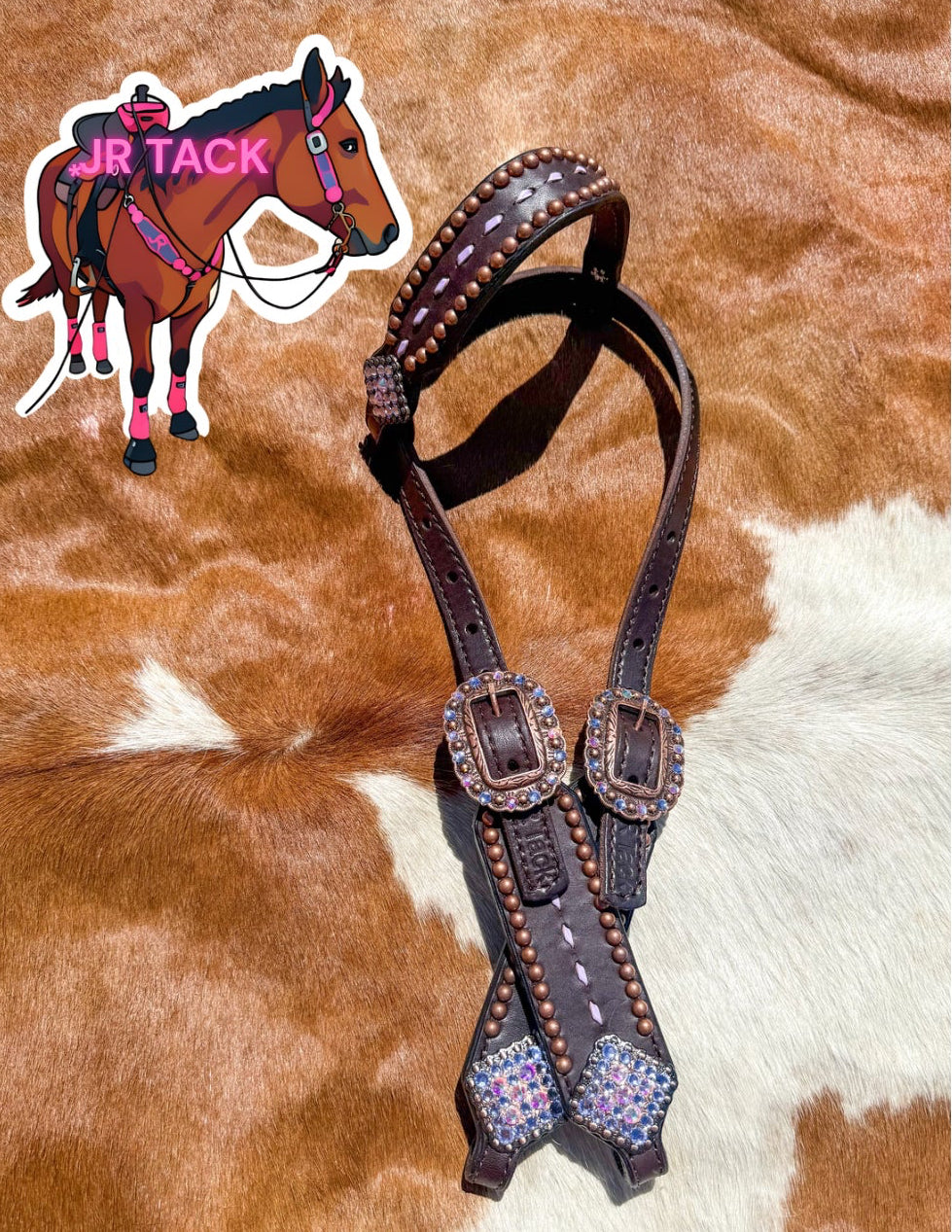 Lavender Buckstitch Headstall