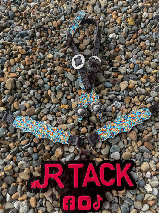 Blue Dog Cartoon Mini Pony Tack Set