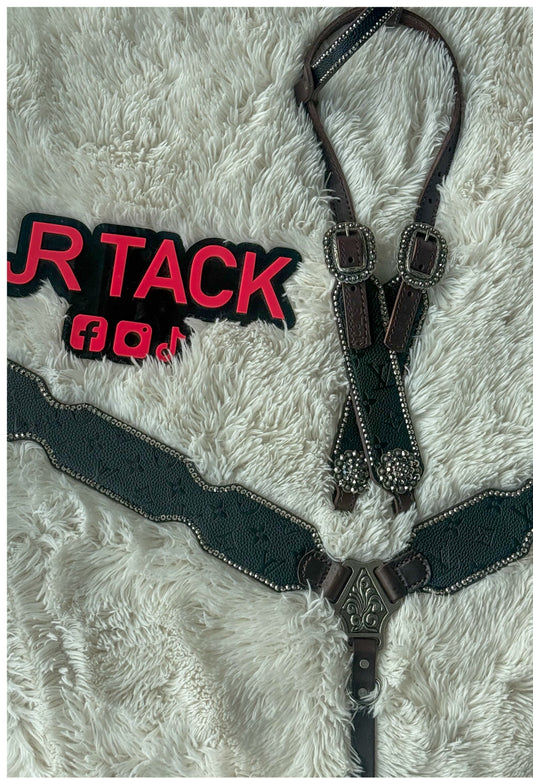 Black Boujee Economy Line Tack Set MADE TO ORDER