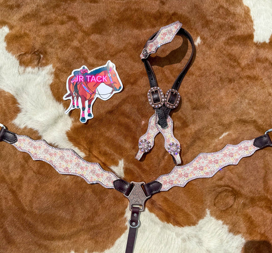 Floral Boho Pink Tack Set