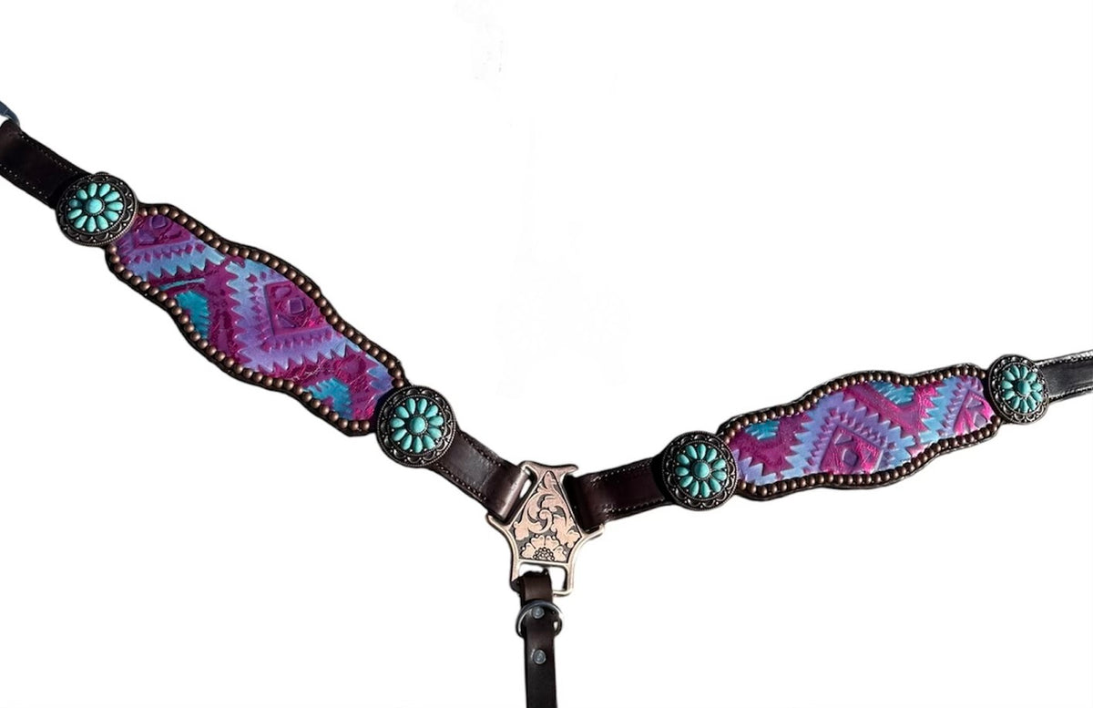 Cotton Candy Aztec Premium Tack Set