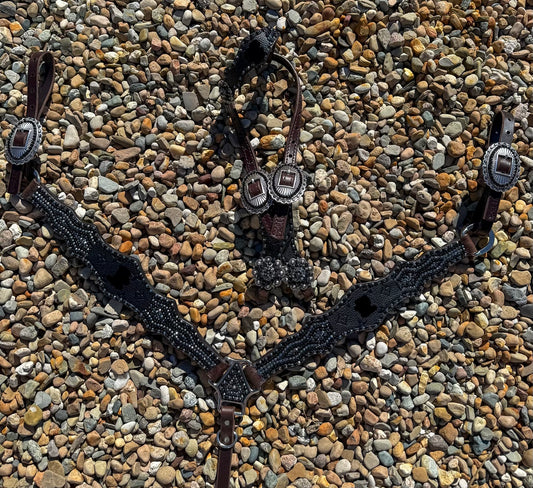 Designer Black Premium Tack Set